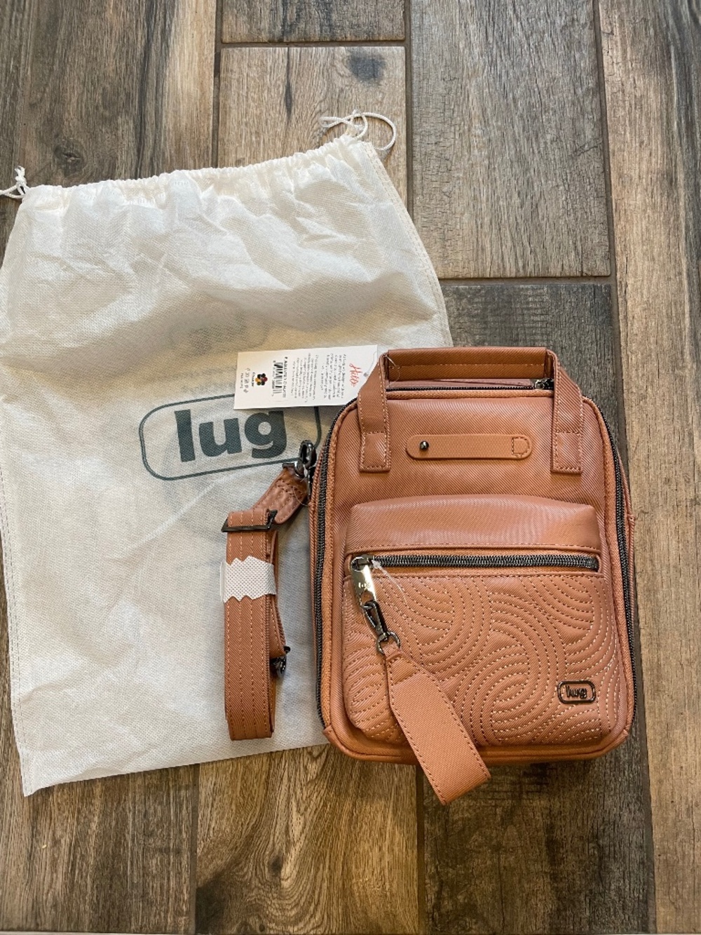 Lug Bumble Chai Latte Satin Luxe VL crossbody bag